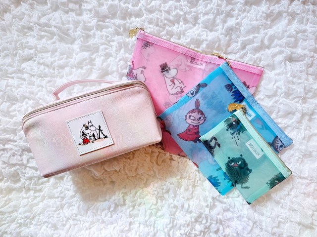 付録でこんな可愛いムーミンなことある!? 10月号『素敵なあの人』のメッシュポーチ＆コスメ収納ケースのデザインが最高です…♡