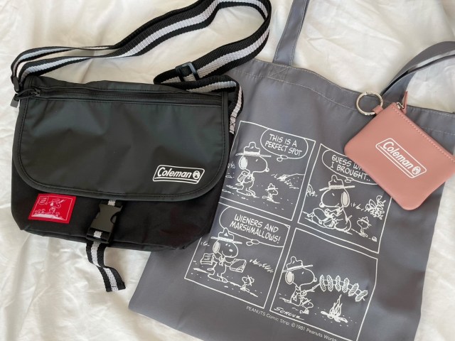 『リンネル』10月号付録はスヌーピー×Coleman（コールマン）🏕️最強にかわいい「メッセンジャーバッグ」と「トートバッグ&コインケース」が登場！