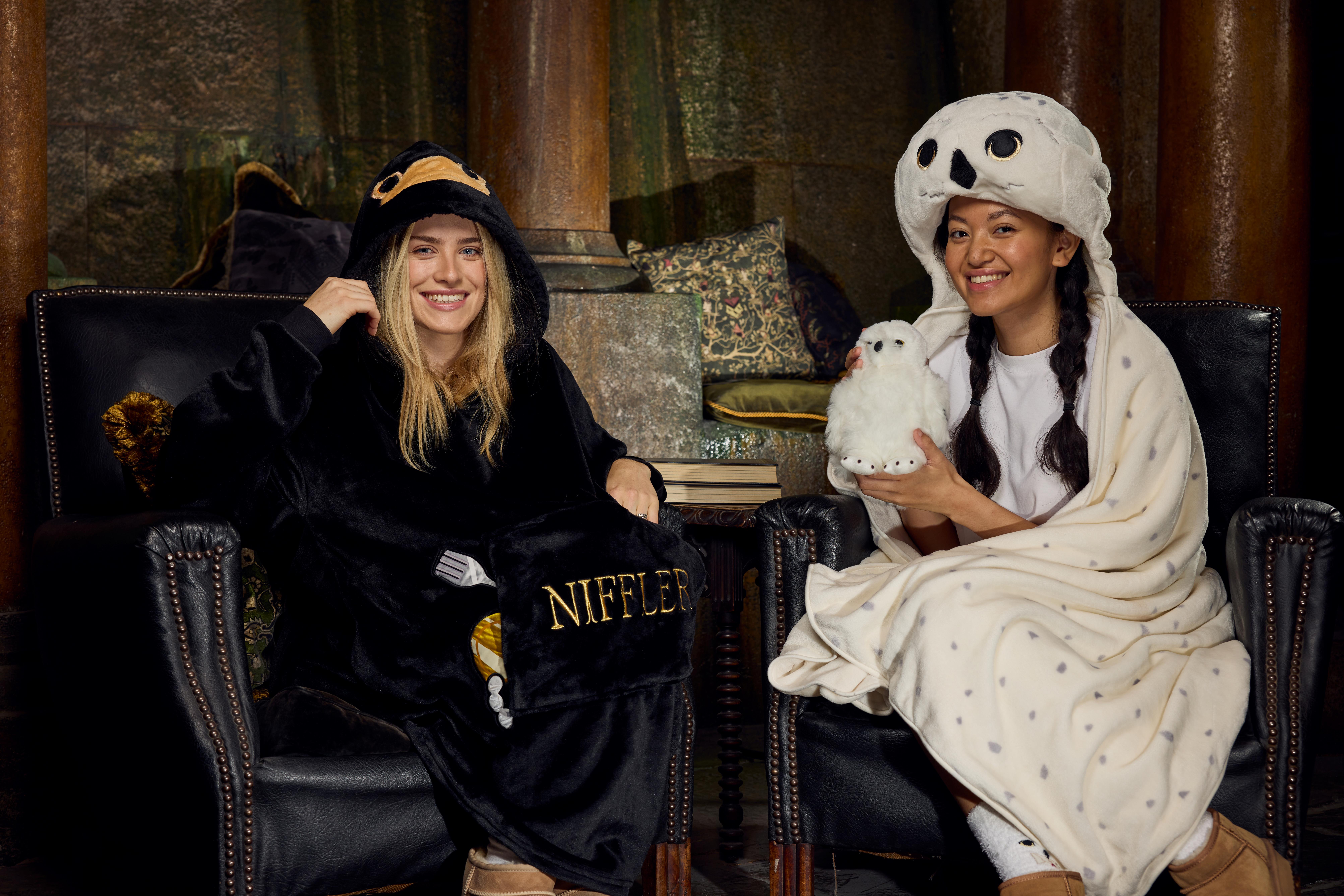 ハリー・ポッター ラグ　ブランケット　ソファーカバー　ヘドウィグ　ニンバス 全身でヘドウィグのモフモフ感を堪能…♡ 冬だけの「ぬくぬくヘドウィグ