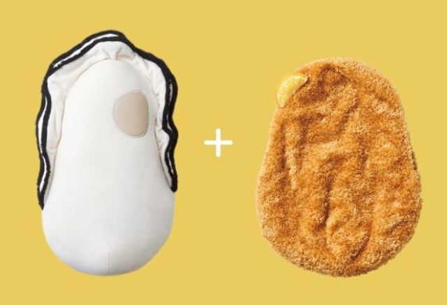 フェリシモの牡蠣への愛は無限大🦪新商品は「牡蠣フライカバー」ちゃーんとレモンもついてますよ