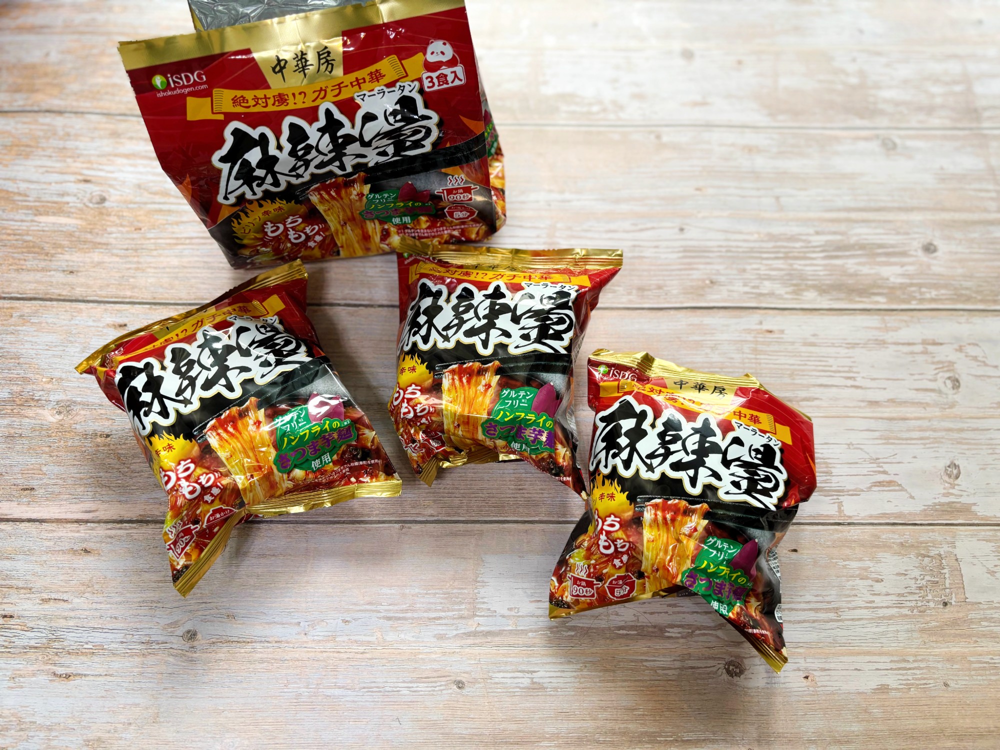 中華房 麻辣燙 (袋麺) / 即席春雨 袋麺 マーラータン 3食入×12袋 医食同源ドットコム 中華房 麻辣湯 (袋麺) / 即席春雨 袋麺 マーラー