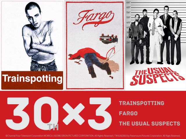 【30周年】90年代の名作『トレインスポッティング』『ファーゴ』『ユージュアル・サスペクツ』のリバイバル上映が決定! 【30周年】90年代の名作『トレインスポッティング』『ファーゴ』『ユージュアル・サスペクツ』のリバイバル上映が決定!