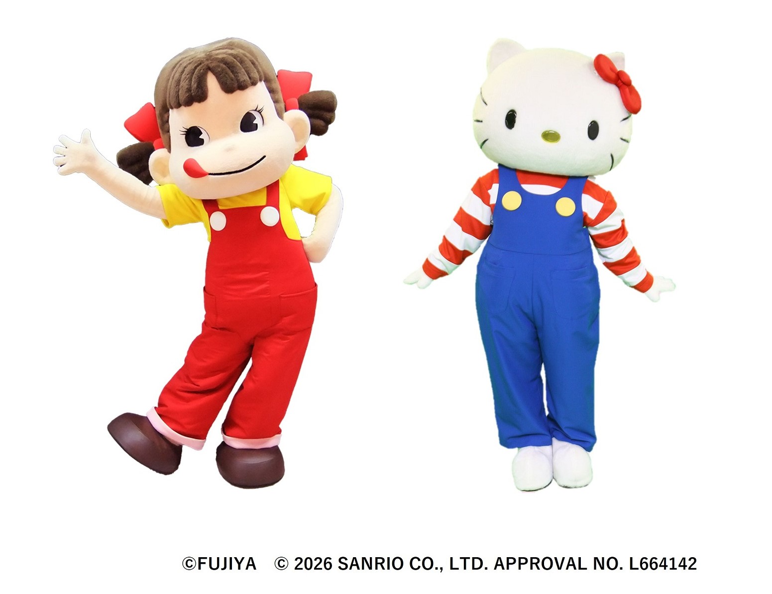 不二家のお菓子詰め放題にキティちゃんとペコちゃんのグリーティング