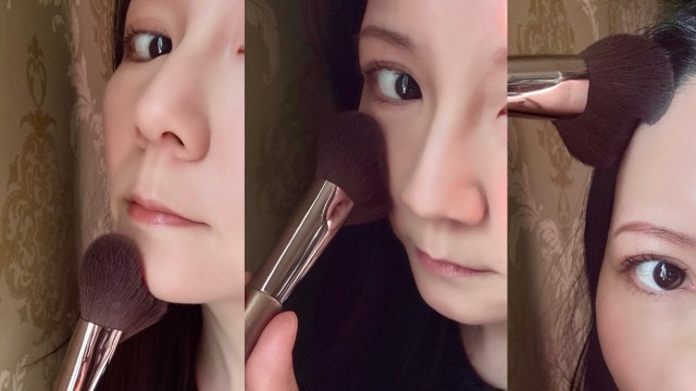 不思議な形には理由がちゃんとあるんでしょうね!?粧美堂「コントラストブラシ」をメイクブラシマニアが本音でレビューしちゃいます！